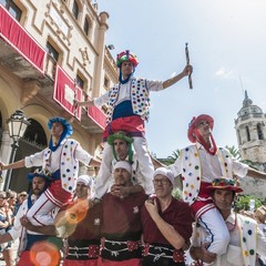 Moixiganga durante la Fiesta Major di Sitges